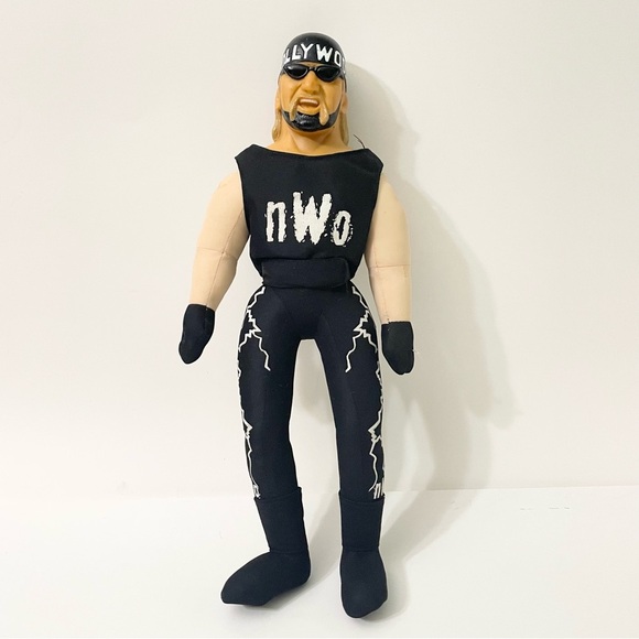 Vintage 1999 NWO Hulk Hollywood Hogan WCW Plush Wrestler 17” Tall - Picture 1 of 16